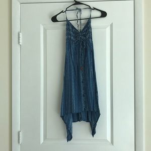 O’Neill Blue Halter Dress